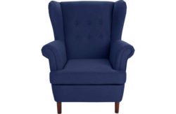 Collection Martha Fabric Wingback Chair - Royal Blue